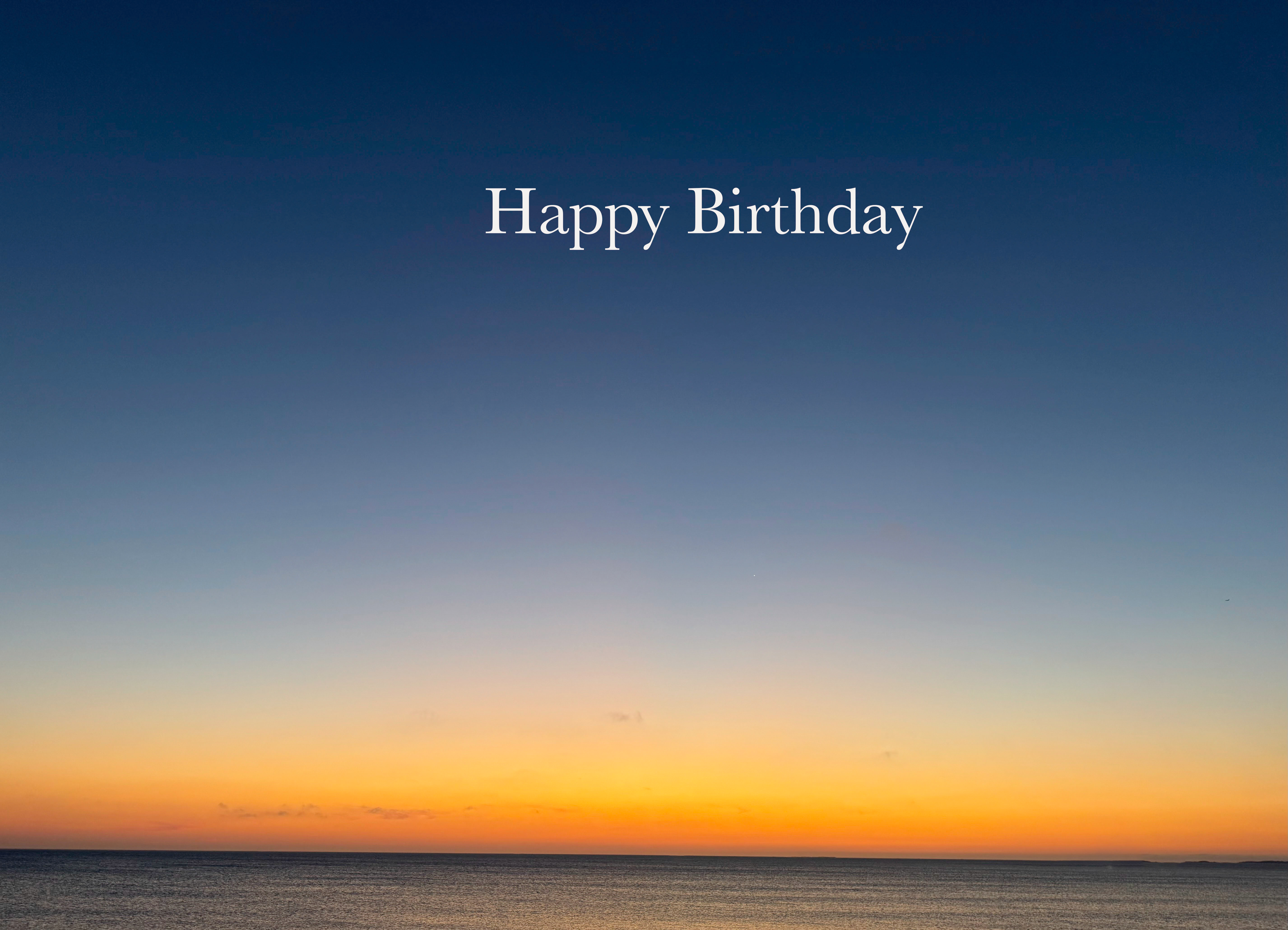 Seaside Sunrise Birthday