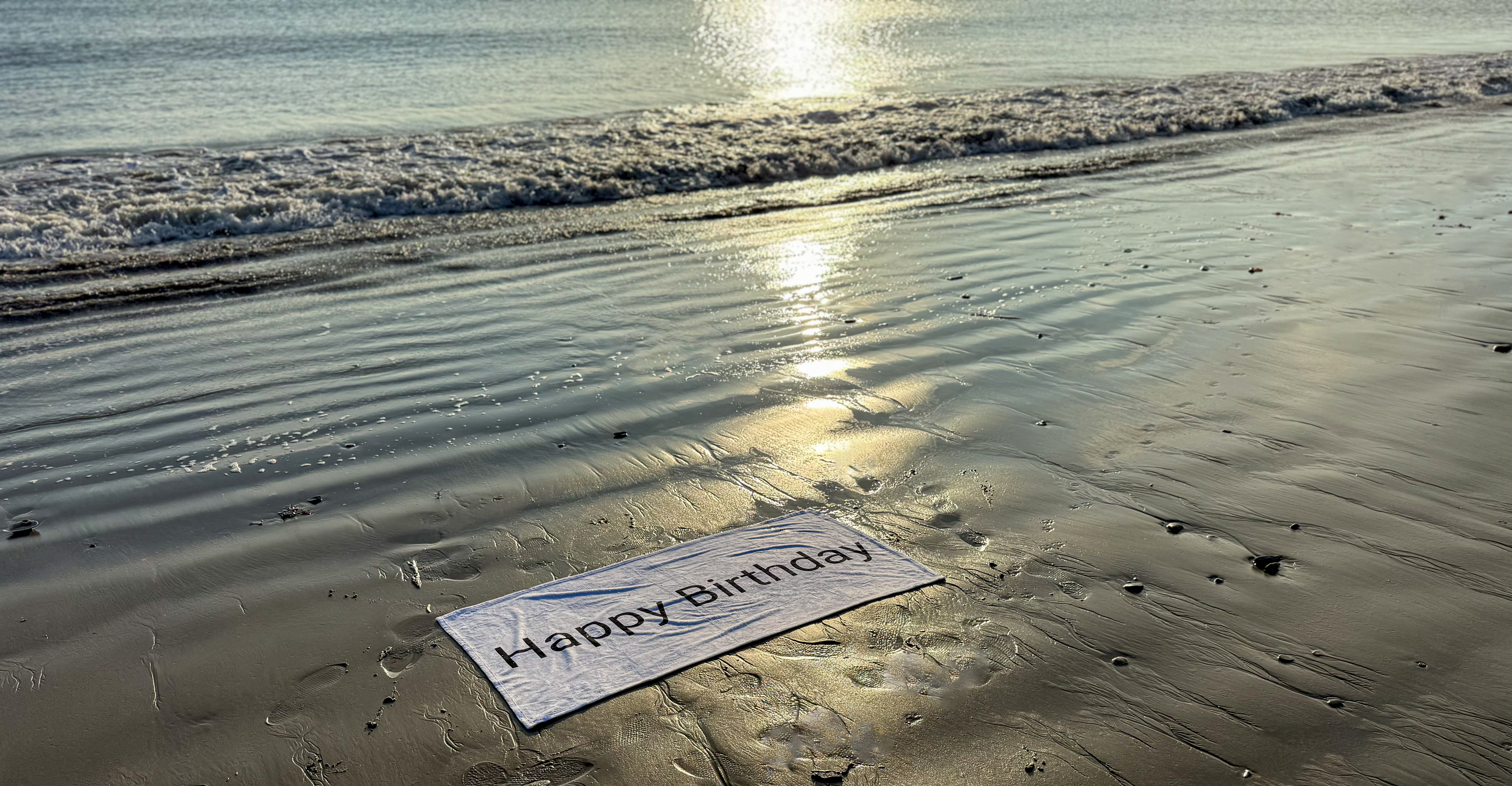 Sunrising Beach Birthday Card