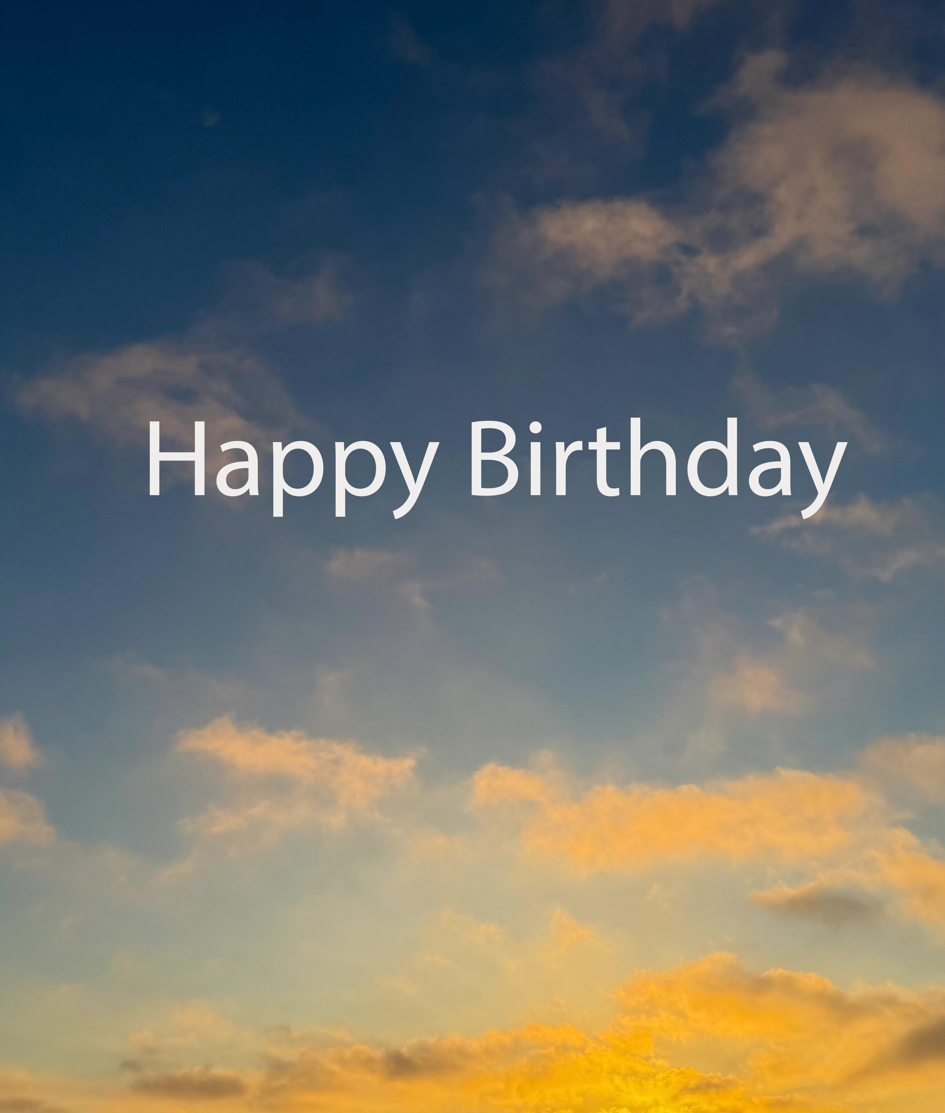 Sunny Clouds Birthday Card