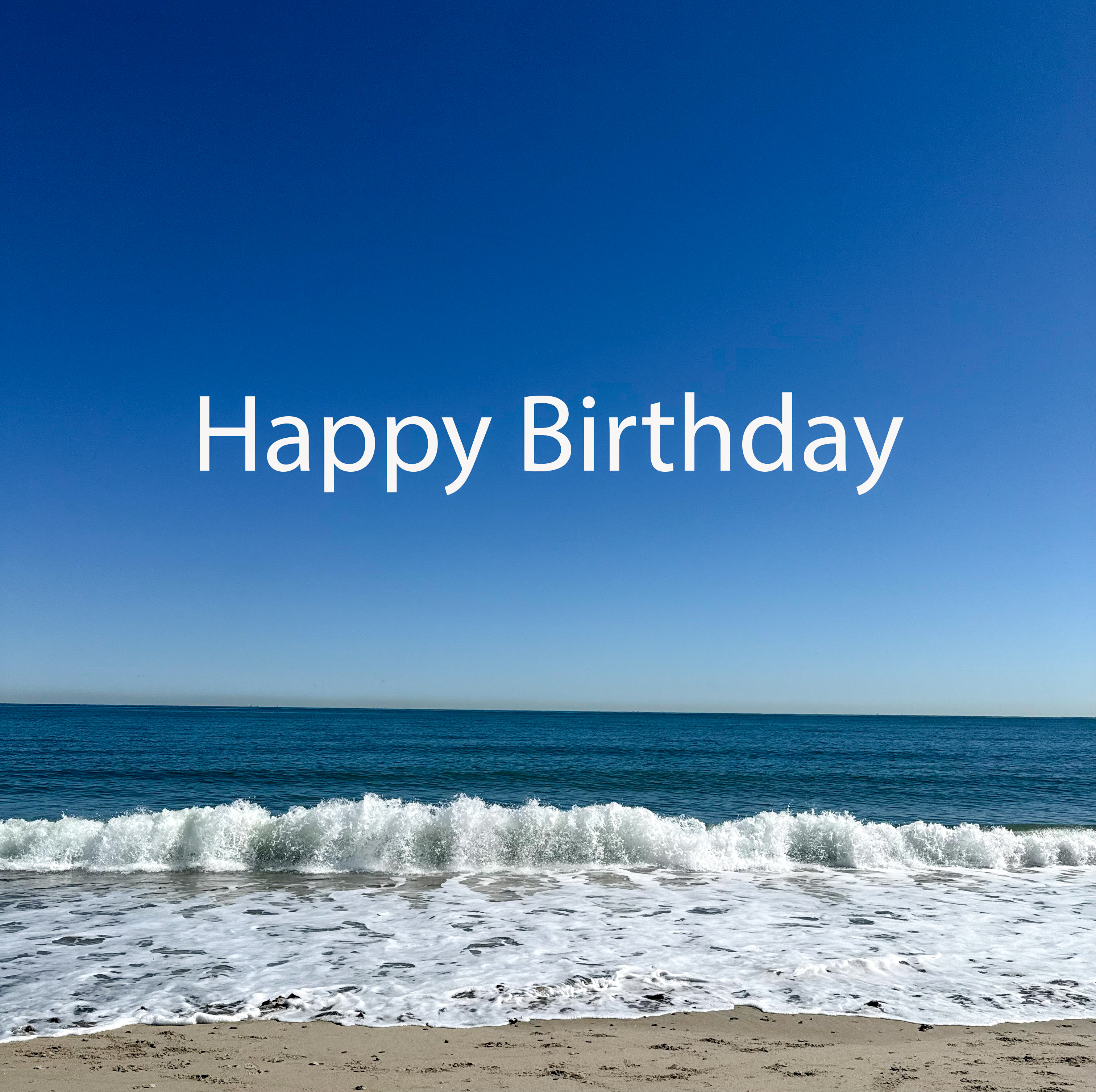 Sunny Waves Birthday Card