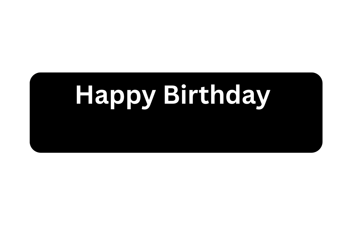 Business Nameplate Birthday Card