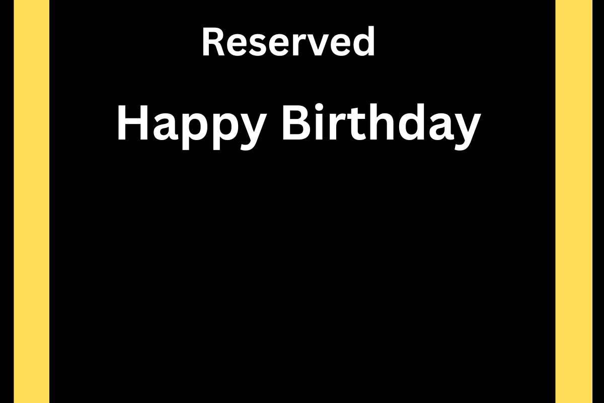 Reserved Parking Birthday Card