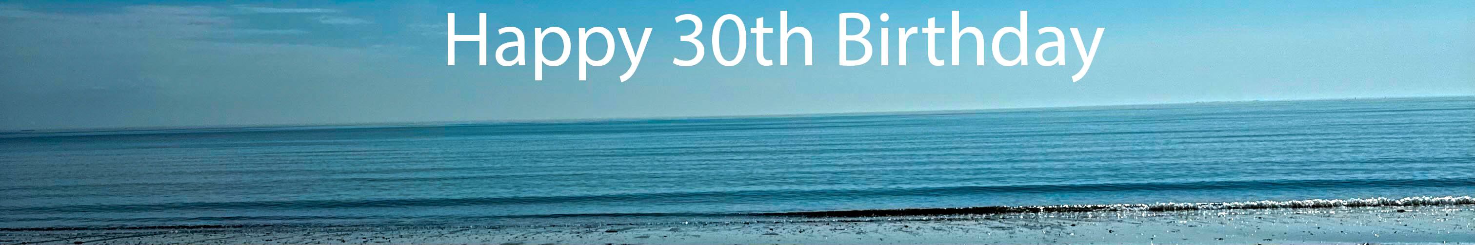 High Tide 30th Birthday Card