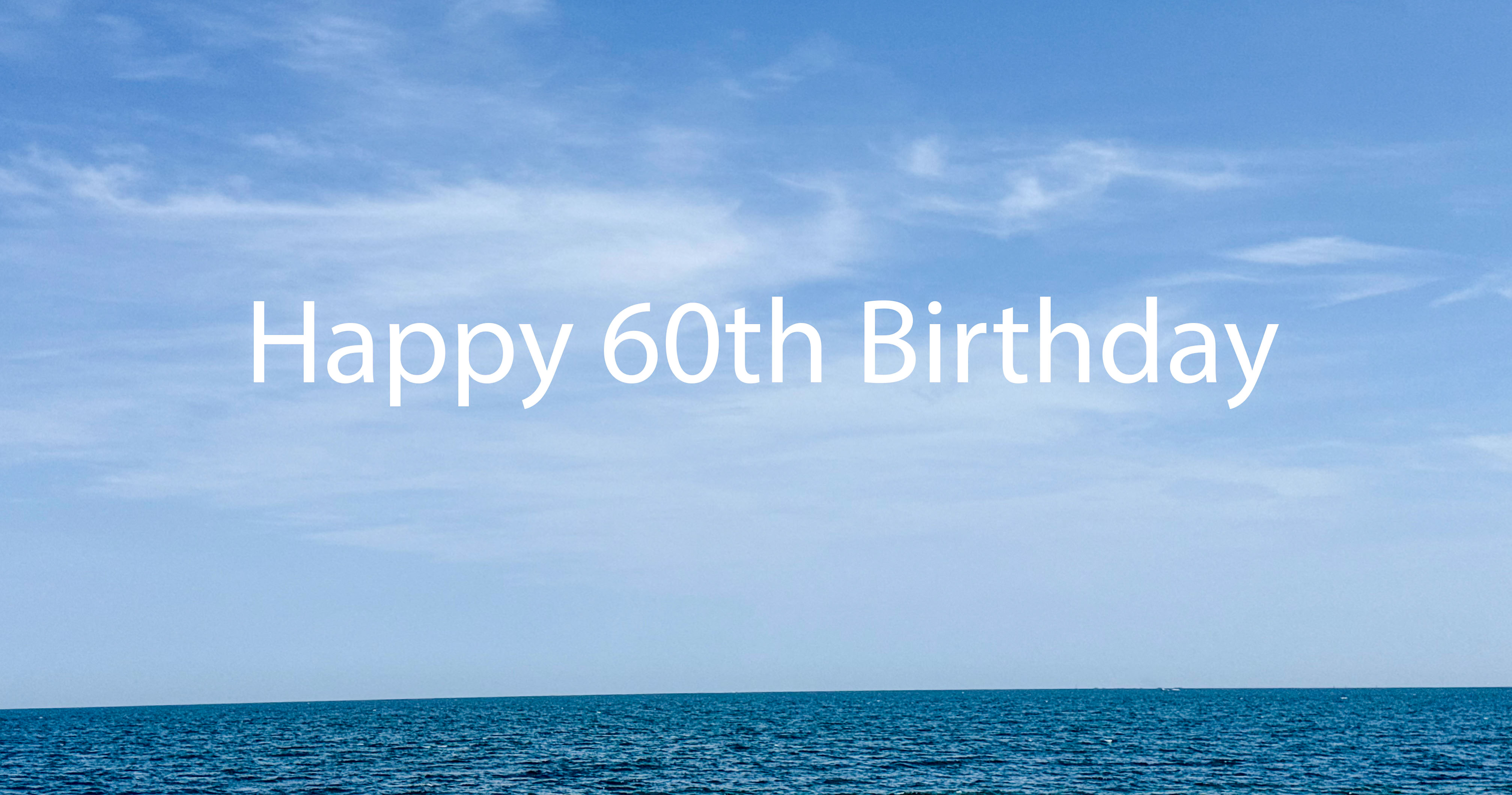 Dark Blue Sea Birthday Card 